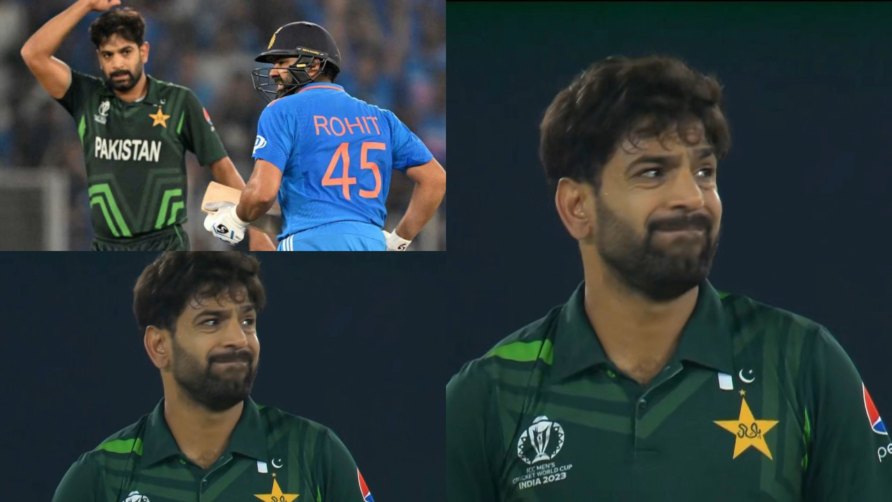 Haris Rauf, who showed arrogance in the Asia Cup, was slapped by Rohit Sharma in the World Cup.
