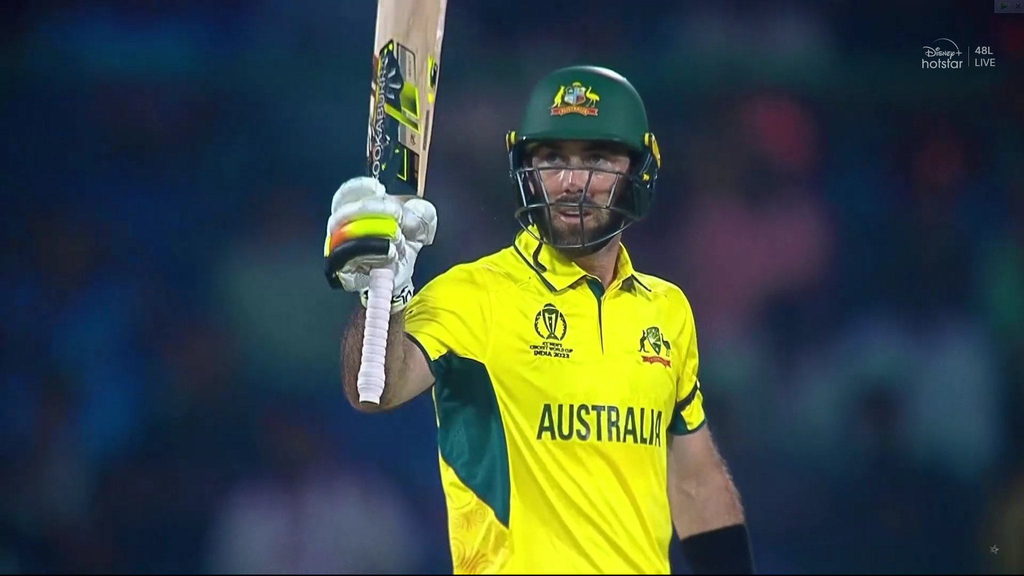 aus-vs-ned-Maxwell created a stir in the stadium with his bat